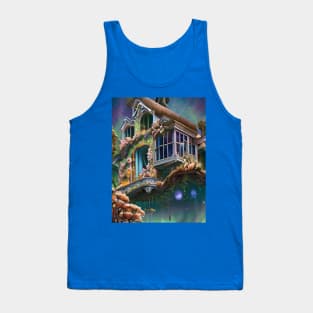 Beautiful House in the Galaxy Tank Top